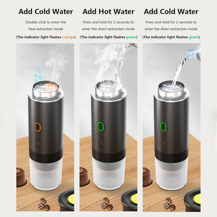Lisslune | Portable 3-in-1 Espresso Coffee Maker with Rechargeable Battery – Raverno