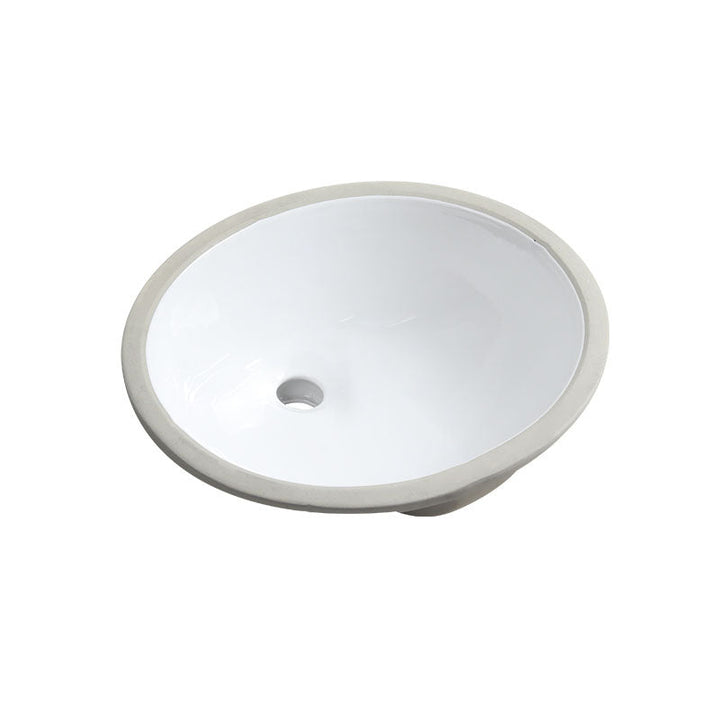 Lisslune | Modern Oval Wash Stand Ceramic Table Installation Sink Bathroom