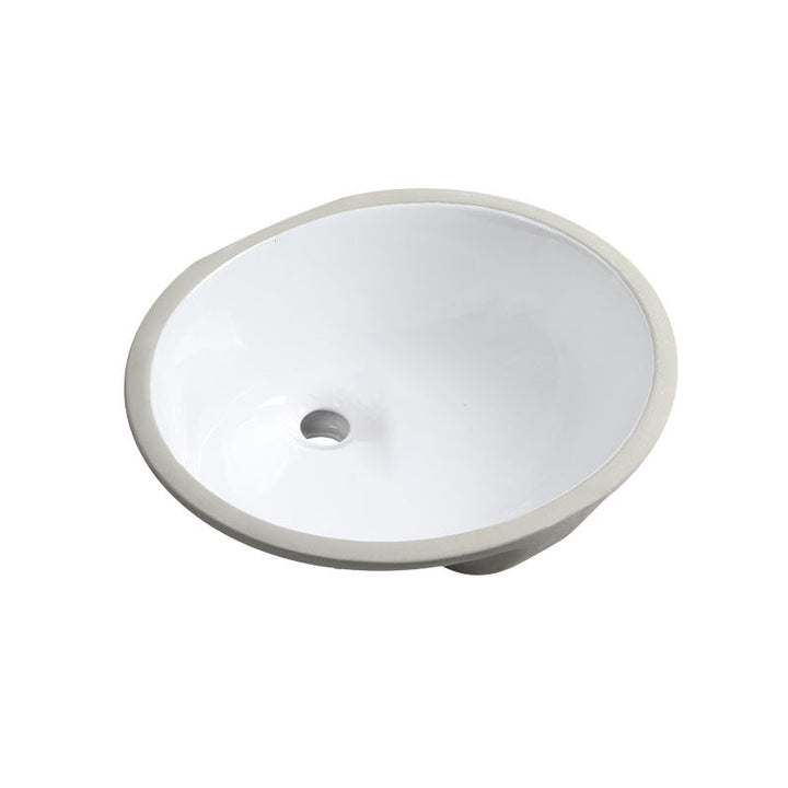 Lisslune | Modern Oval Wash Stand Ceramic Table Installation Sink Bathroom