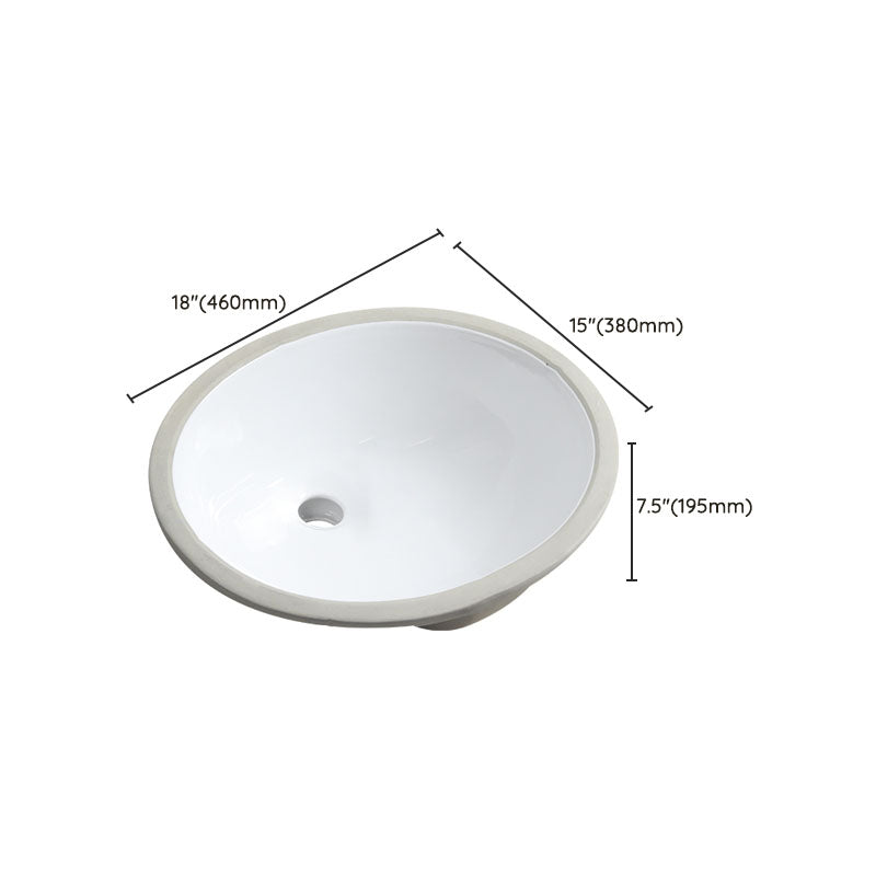 Lisslune | Modern Oval Wash Stand Ceramic Table Installation Sink Bathroom