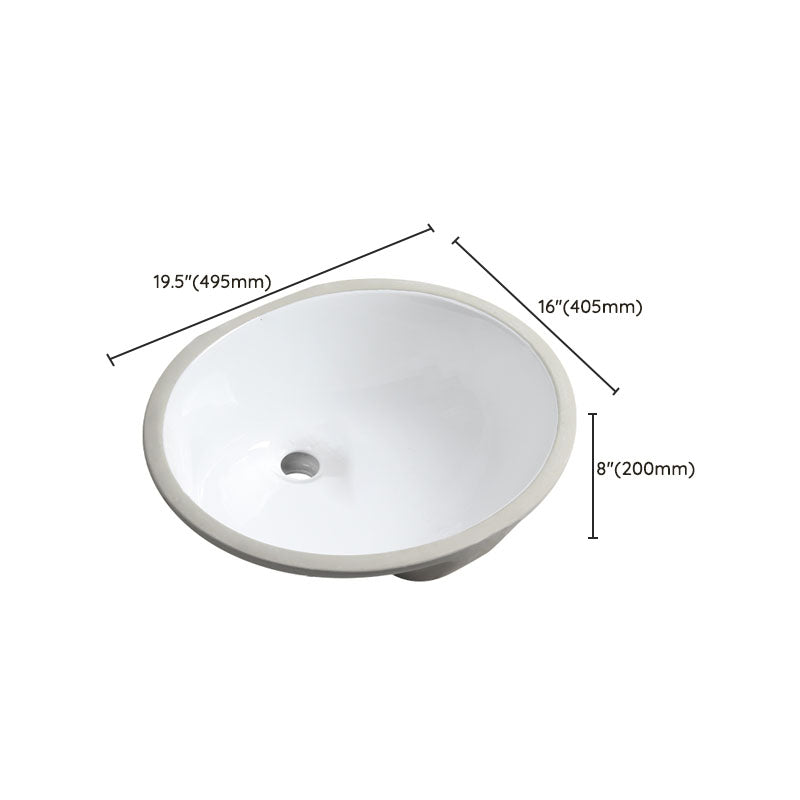 Lisslune | Modern Oval Wash Stand Ceramic Table Installation Sink Bathroom