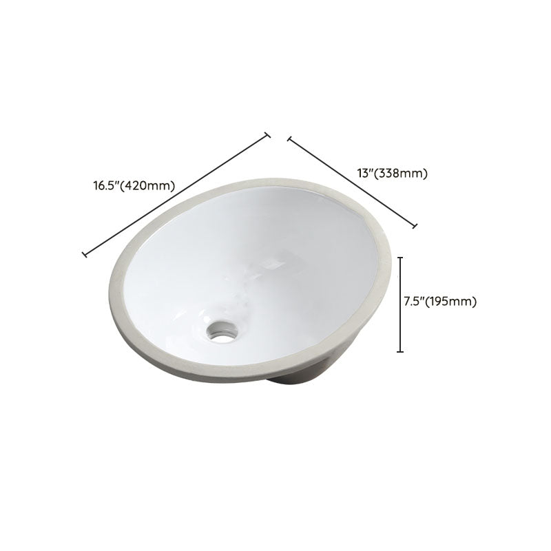 Lisslune | Modern Oval Wash Stand Ceramic Table Installation Sink Bathroom