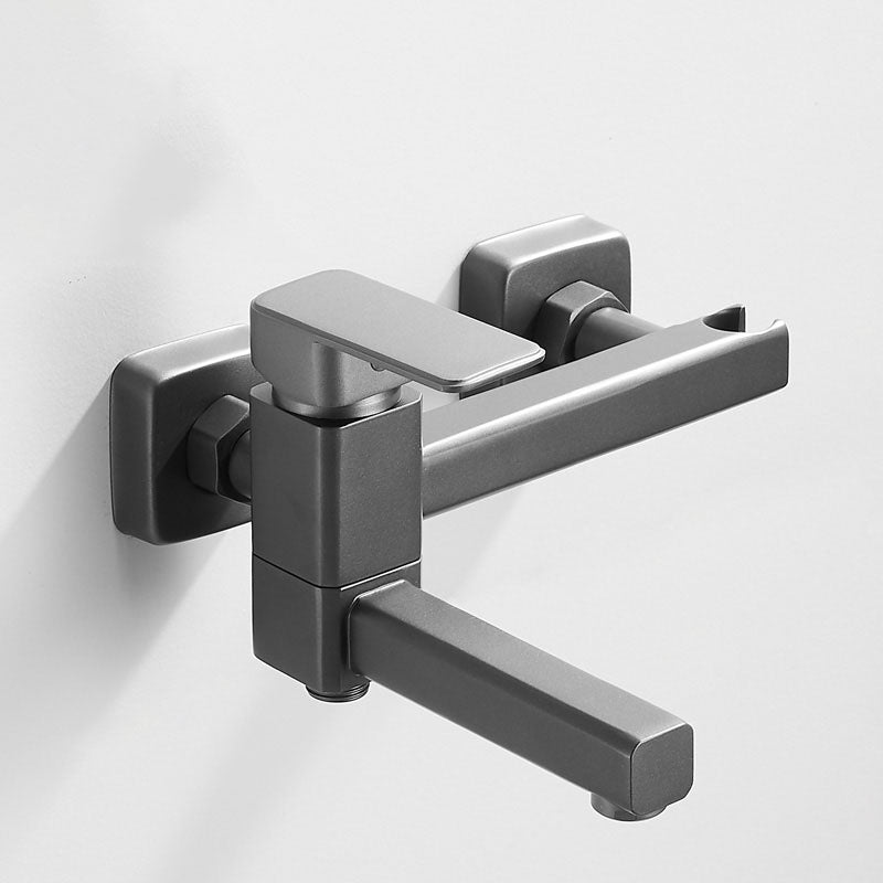 Lisslune | Modern Bathtub Faucet Copper with Handheld Shower Wall-Mounted Bathtub Filler