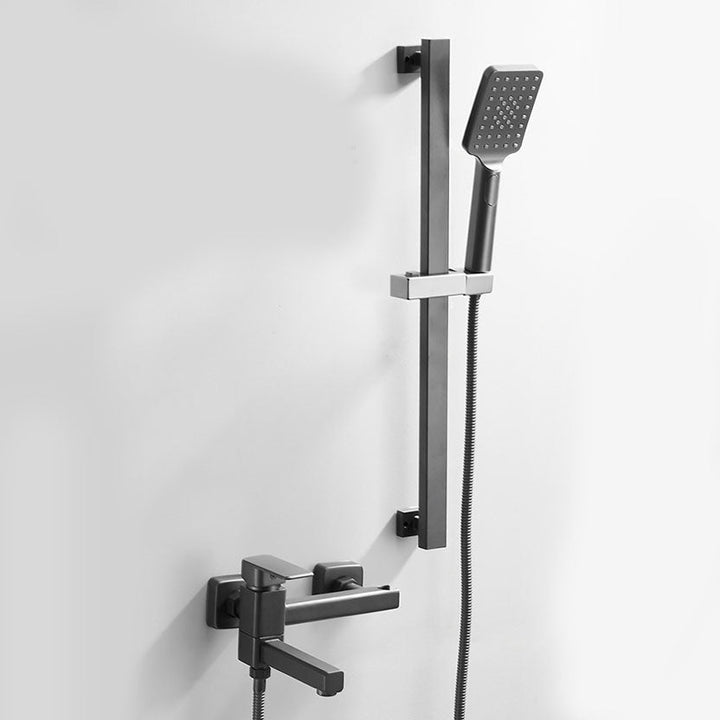 Lisslune | Modern Bathtub Faucet Copper with Handheld Shower Wall-Mounted Bathtub Filler