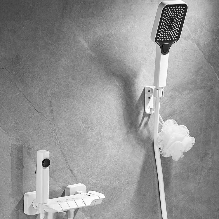 Lisslune | Push-button shower system wall mounting hand shower square shower system with shower hose