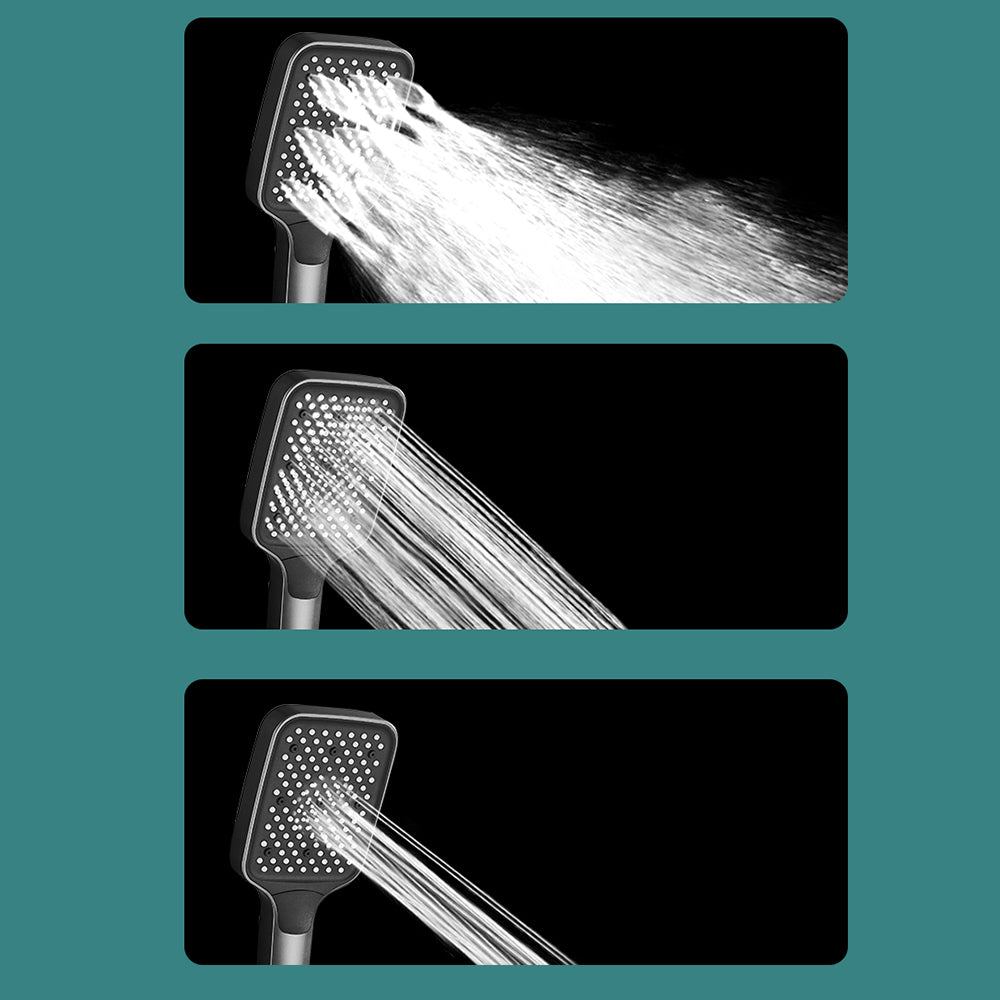 Lisslune | Push-button shower system wall mounting hand shower square shower system with shower hose