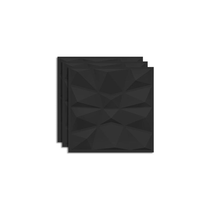 Lisslune | Modern Zinc Back Wall Panel Smooth Upholstered Wall Ceiling in Black and White