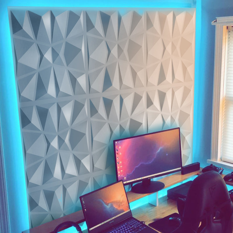 Lisslune | Modern Zinc Back Wall Panel Smooth Upholstered Wall Ceiling in Black and White