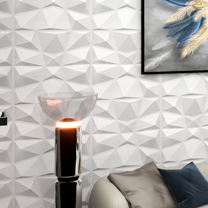 Lisslune | Modern Zinc Back Wall Panel Smooth Upholstered Wall Ceiling in Black and White