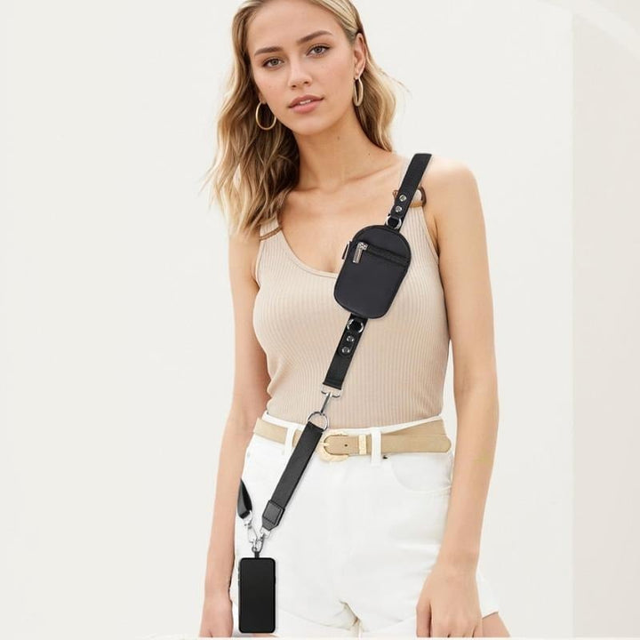 Lisslune | Adjustable Phone Lanyard Crossbody Strap with Wallet