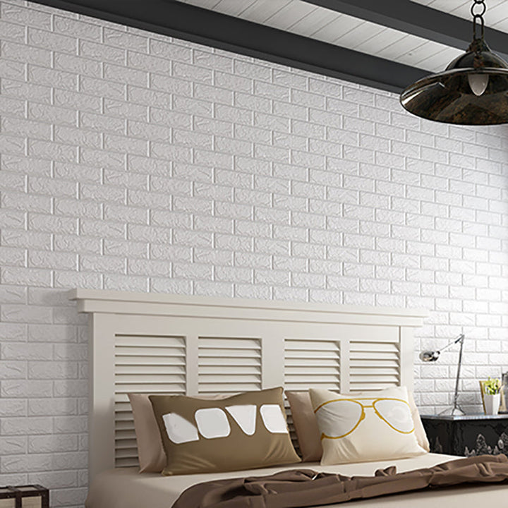 Lisslune | Back Wall Panels 3D Embossing Peel and Stick Wall Covering for the Living Room