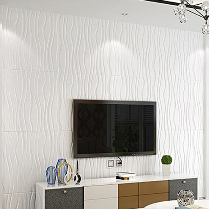 Lisslune | Back Wall Panels 3D Embossing Peel and Stick Wall Covering for the Living Room