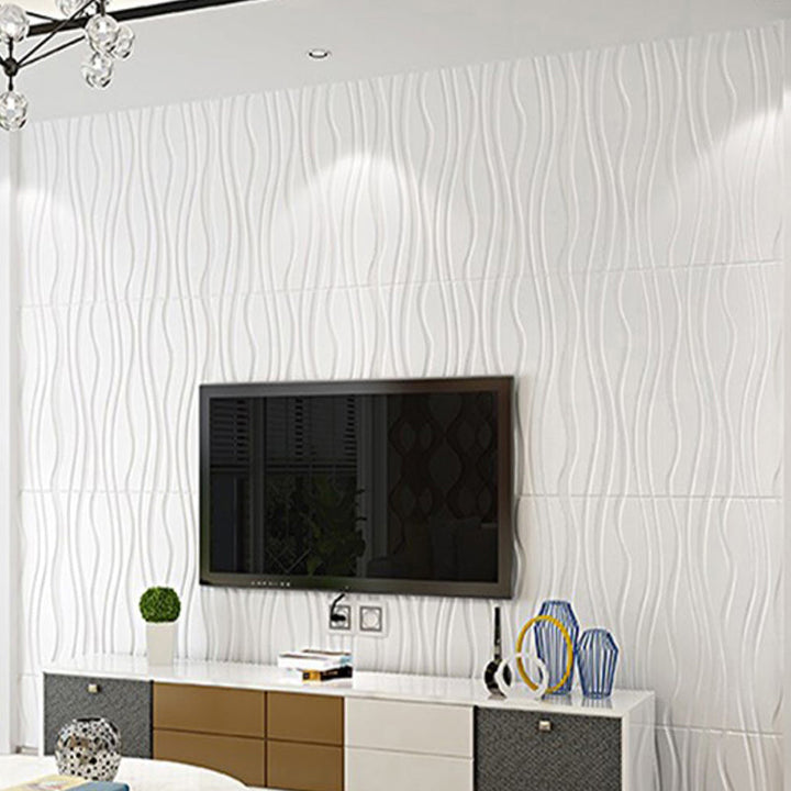 Lisslune | Back Wall Panels 3D Embossing Peel and Stick Wall Covering for the Living Room