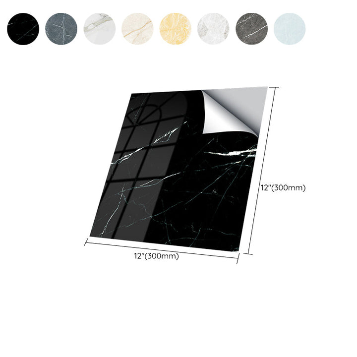 Lisslune | PVC Peel & Stick Field Tile Single Tile Waterproof Wallpaper with Square Shape