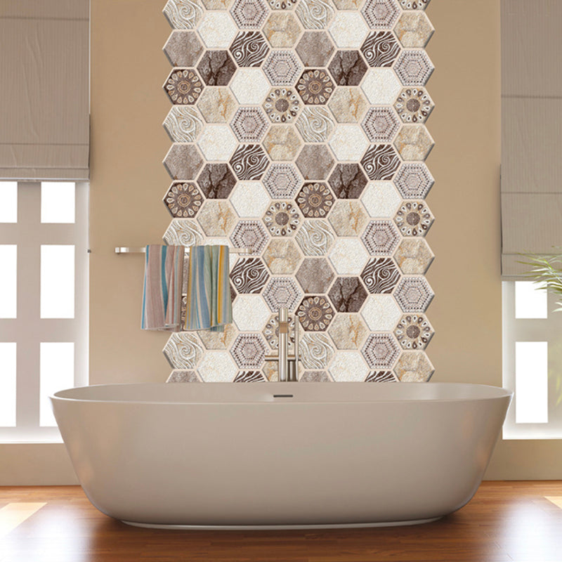Lisslune | Mosaic Tiles Wallpaper PVC waterproof for peeling and sticking Mosaic tiles with hexagonal shape