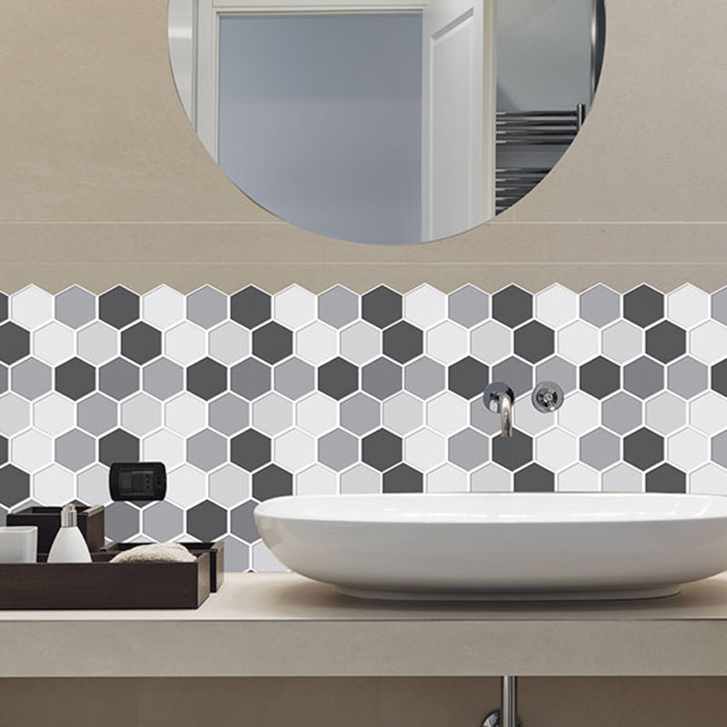 Lisslune | Mosaic Tiles Wallpaper PVC waterproof for peeling and sticking Mosaic tiles with hexagonal shape