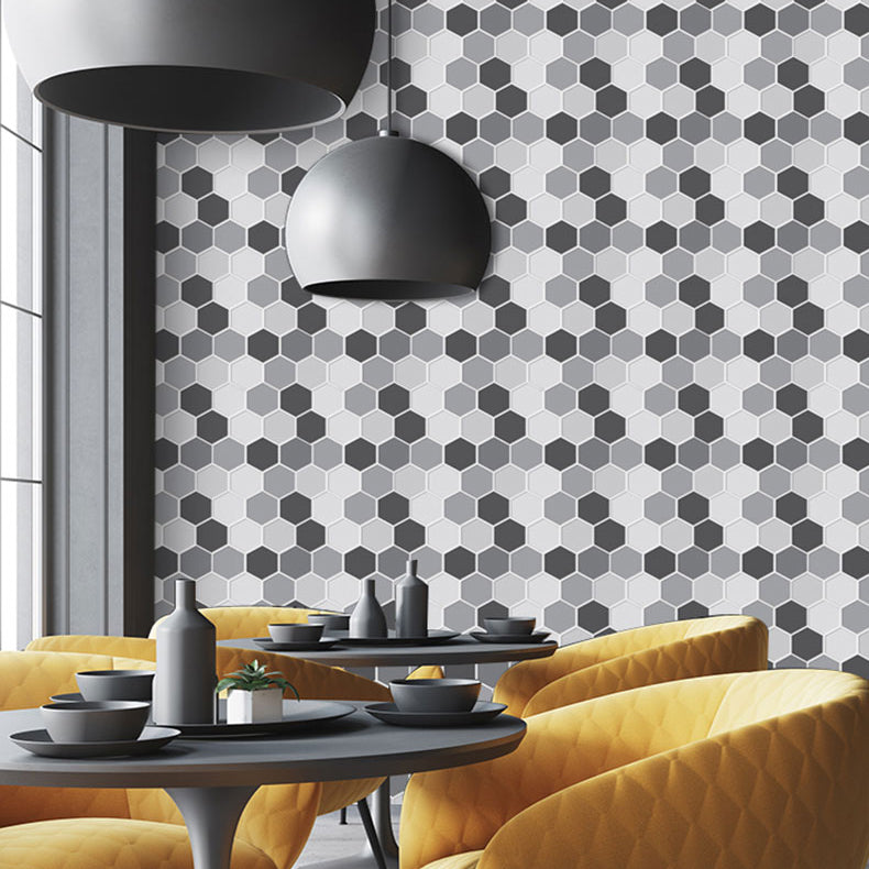 Lisslune | Mosaic Tiles Wallpaper PVC waterproof for peeling and sticking Mosaic tiles with hexagonal shape