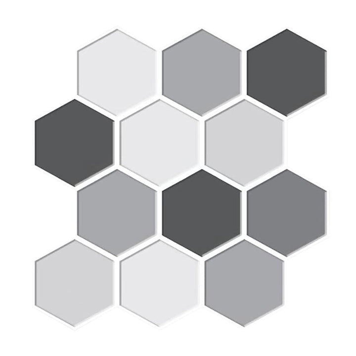 Lisslune | Mosaic Tiles Wallpaper PVC waterproof for peeling and sticking Mosaic tiles with hexagonal shape