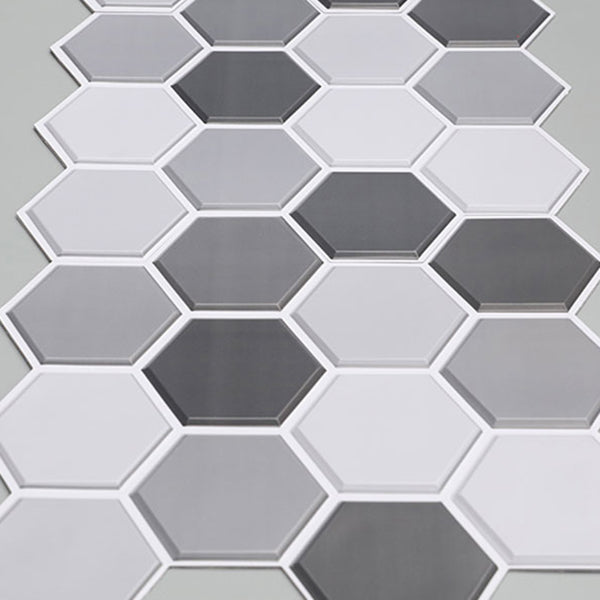 Lisslune | Mosaic Tiles Wallpaper PVC waterproof for peeling and sticking Mosaic tiles with hexagonal shape