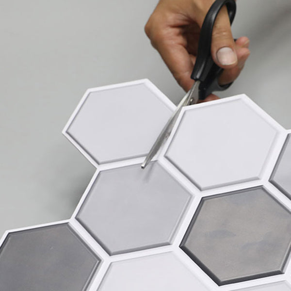 Lisslune | Mosaic Tiles Wallpaper PVC waterproof for peeling and sticking Mosaic tiles with hexagonal shape