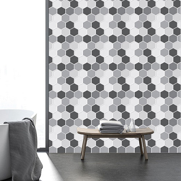 Lisslune | Mosaic Tiles Wallpaper PVC waterproof for peeling and sticking Mosaic tiles with hexagonal shape