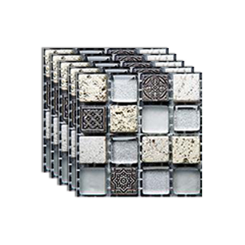 Lisslune | Mosaic tile peel and stick tiles plastic waterproof peel and stick mosaic tile