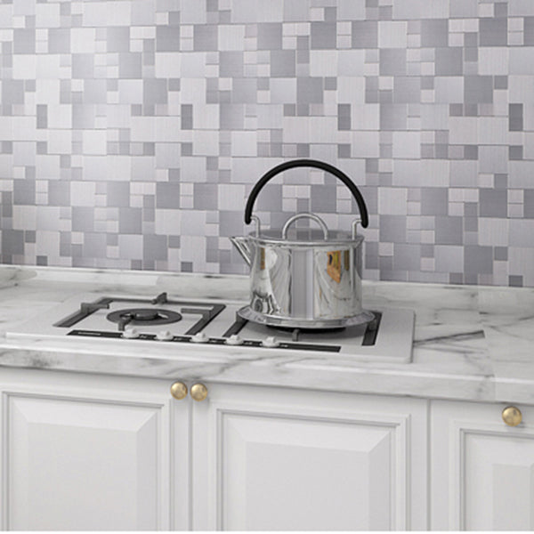 Lisslune | Square Peel & Stick Mosaic Tile Waterproof Mosaic Tiles Wallpaper