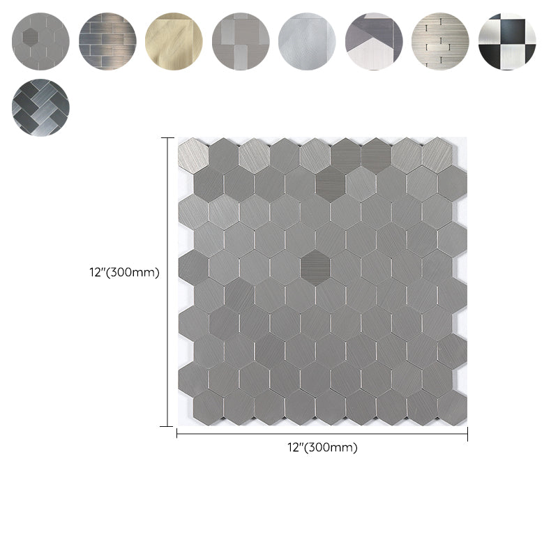 Lisslune | Square Peel & Stick Mosaic Tile Waterproof Mosaic Tiles Wallpaper