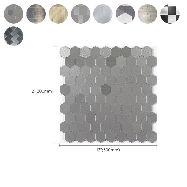 Lisslune | Square Peel & Stick Mosaic Tile Waterproof Mosaic Tiles Wallpaper