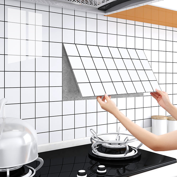 Lisslune | Single Tile Wallpaper PVC Stain Resistant Peel and Stick Wall Tile