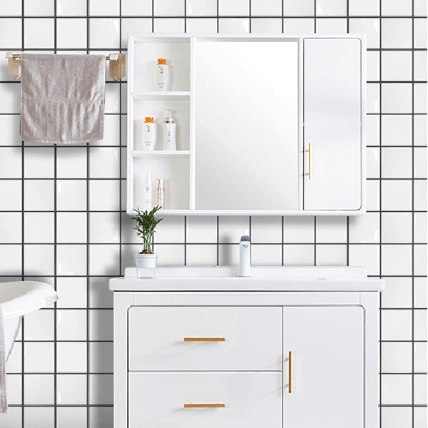 Lisslune | Square Peel and Stick Wall Tile PVC Waterproof Mosaic Tiles Wallpaper