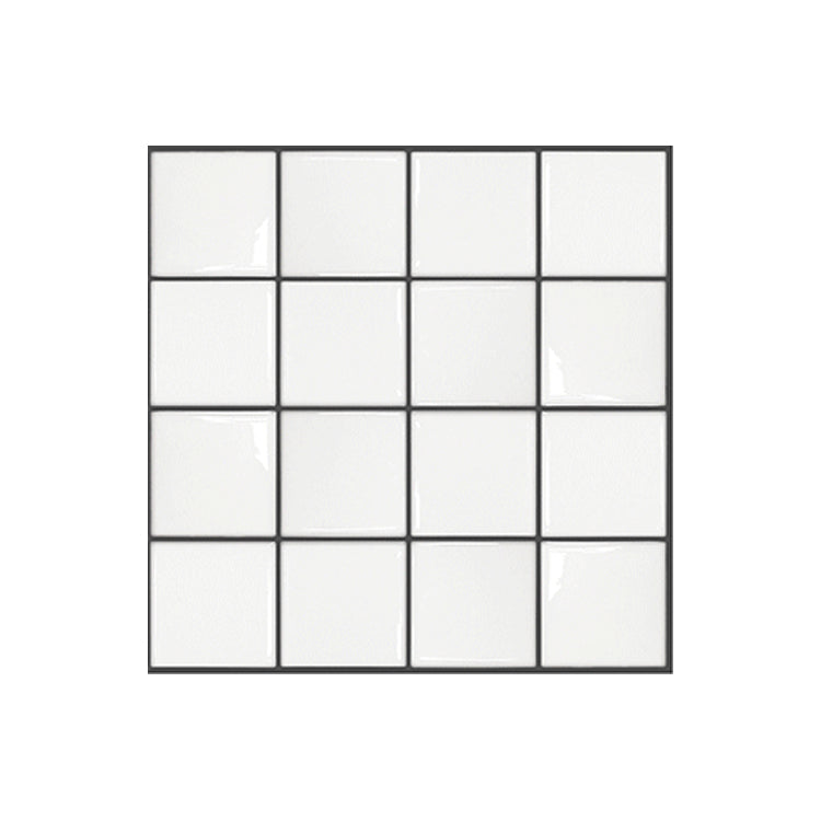 Lisslune | Square Peel and Stick Wall Tile PVC Waterproof Mosaic Tiles Wallpaper