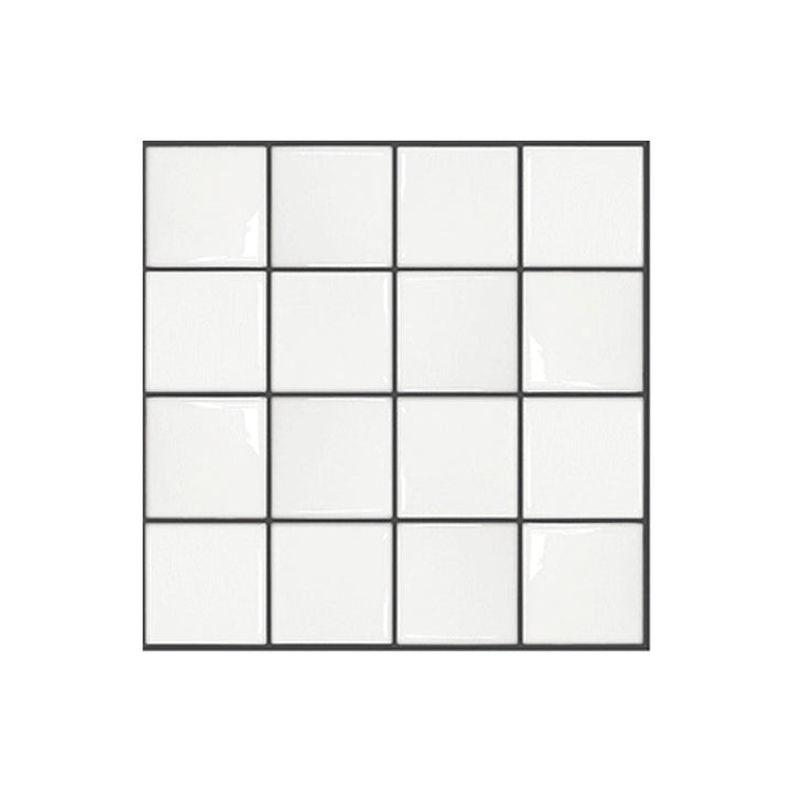 Lisslune | Square Peel and Stick Wall Tile PVC Waterproof Mosaic Tiles Wallpaper