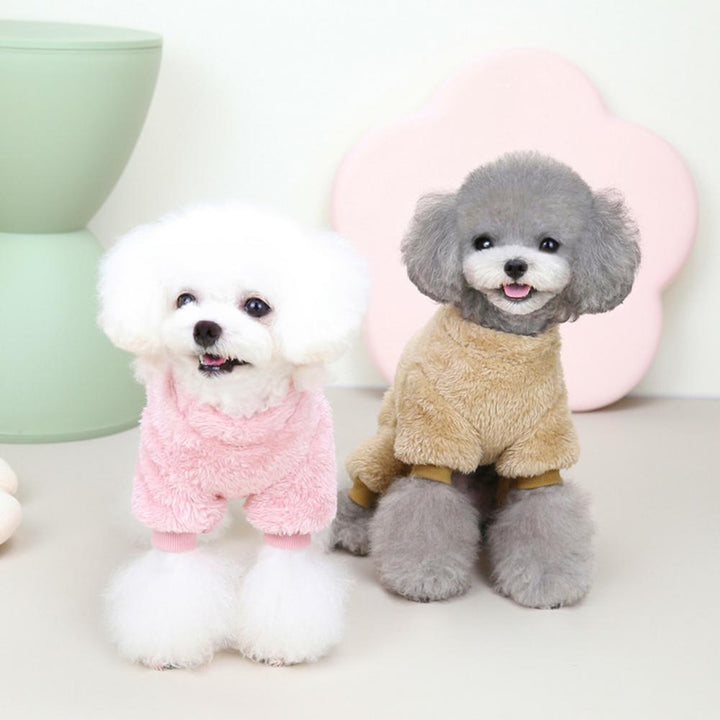 Lisslune | Fleece Pet Elastic Jumpsuit with Pull Ring