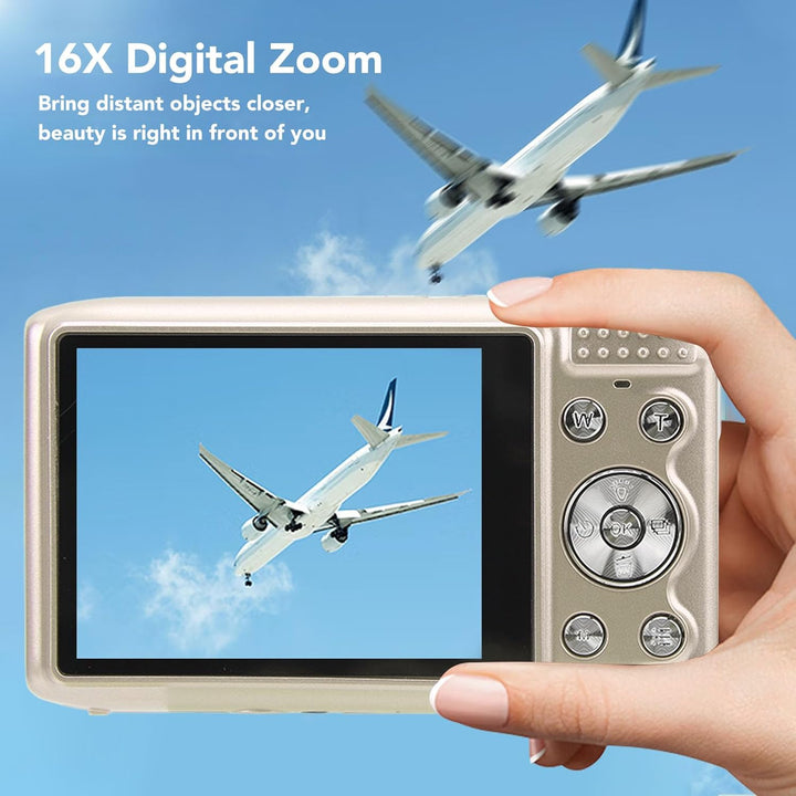 Lisslune | 4K Compact Digital Camera with 58MP Photos and 16X Zoom – Lumora