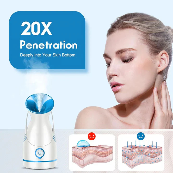 Lisslune | Nano-Ionic Facial Steamer | For Deep-Acting Skin Care