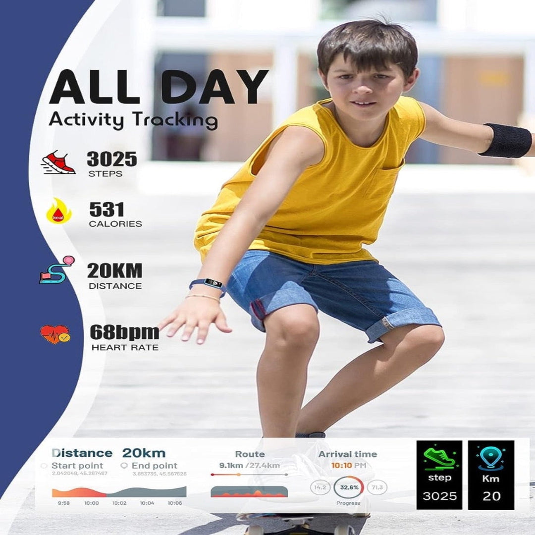 Lisslune | Kids smartwatch with GPS, fitness tracking, and health functions – Viona