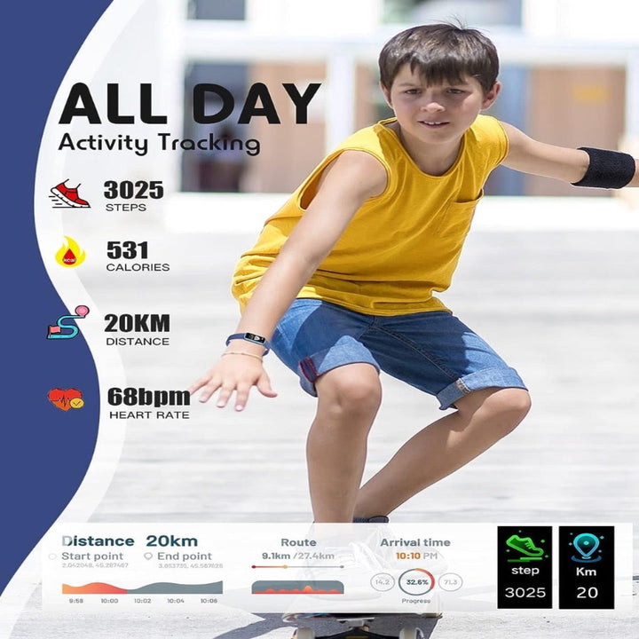Lisslune | Kids smartwatch with GPS, fitness tracking, and health functions – Viona