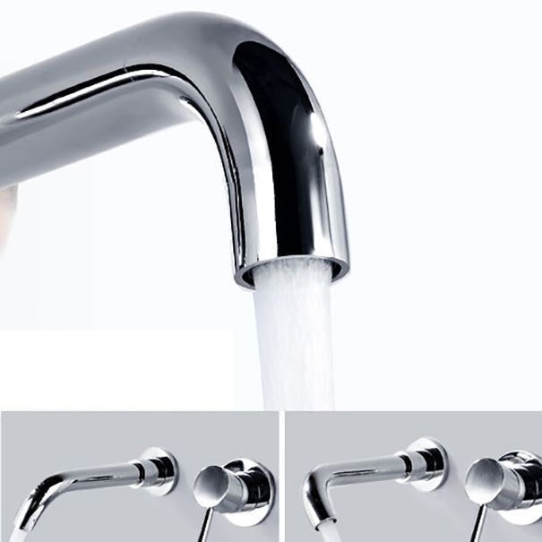 Lisslune | Wall-mounted Bronze Bathtub Filler Double Handles Bathtub Spout Bathtub Faucet Trim