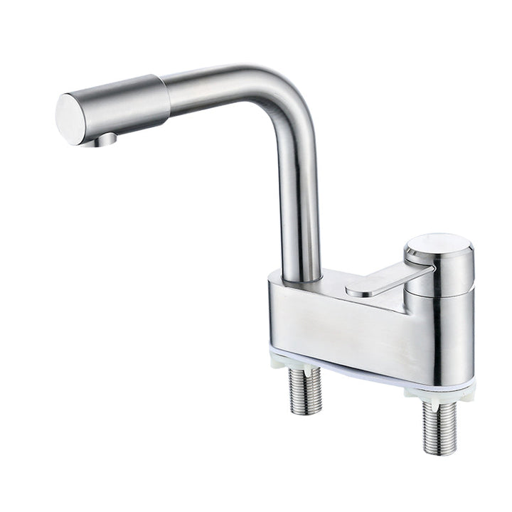 Lisslune | Deck Mounted Center Freestanding Bathtub Filler Single Handle Freestanding Faucet