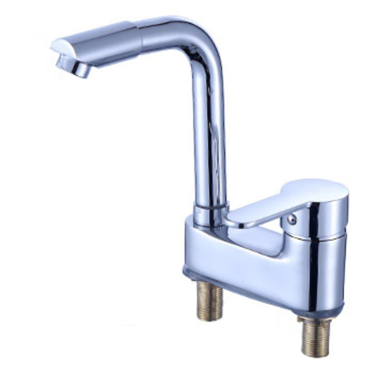 Lisslune | Deck Mounted Center Freestanding Bathtub Filler Single Handle Freestanding Faucet