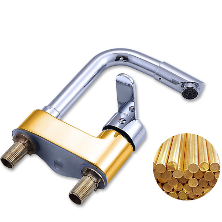 Lisslune | Deck Mounted Center Freestanding Bathtub Filler Single Handle Freestanding Faucet