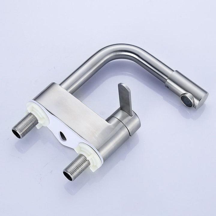 Lisslune | Deck Mounted Center Freestanding Bathtub Filler Single Handle Freestanding Faucet