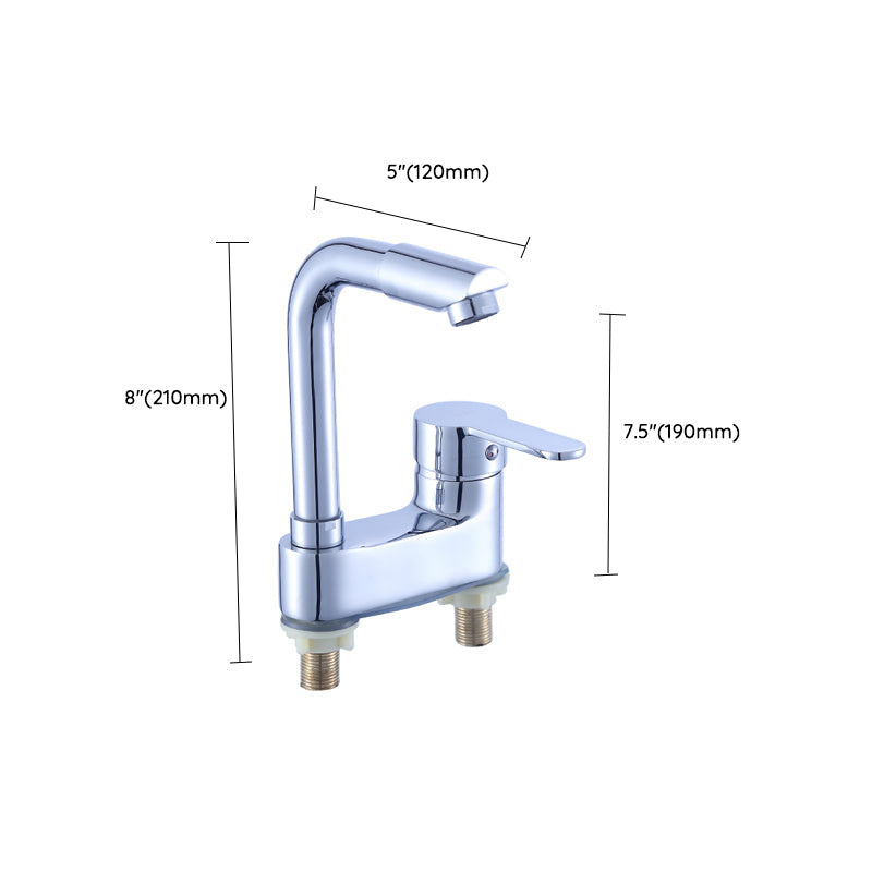Lisslune | Deck Mounted Center Freestanding Bathtub Filler Single Handle Freestanding Faucet