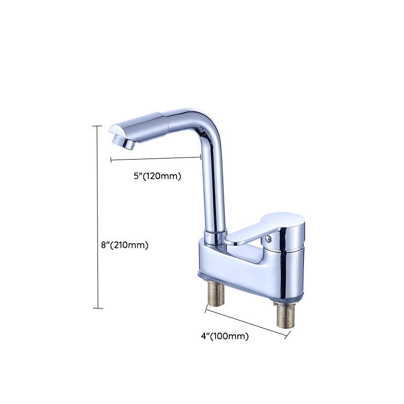 Lisslune | Deck Mounted Center Freestanding Bathtub Filler Single Handle Freestanding Faucet