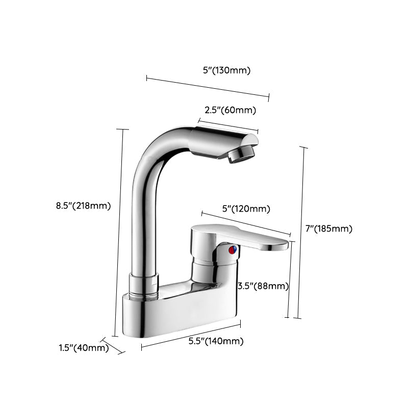 Lisslune | Modern Deck Mounted Bronze Freestanding Tub Filler Single Handle Freestanding Faucet