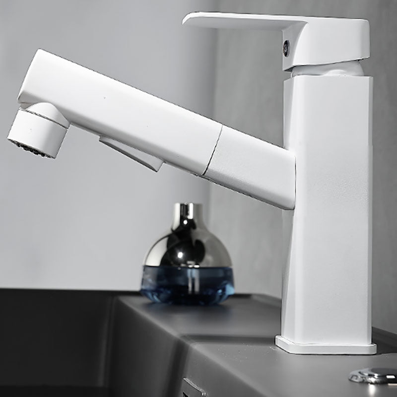 Lisslune | Bathroom vessels faucet swivel spout single-handle faucet with pull-out spray head