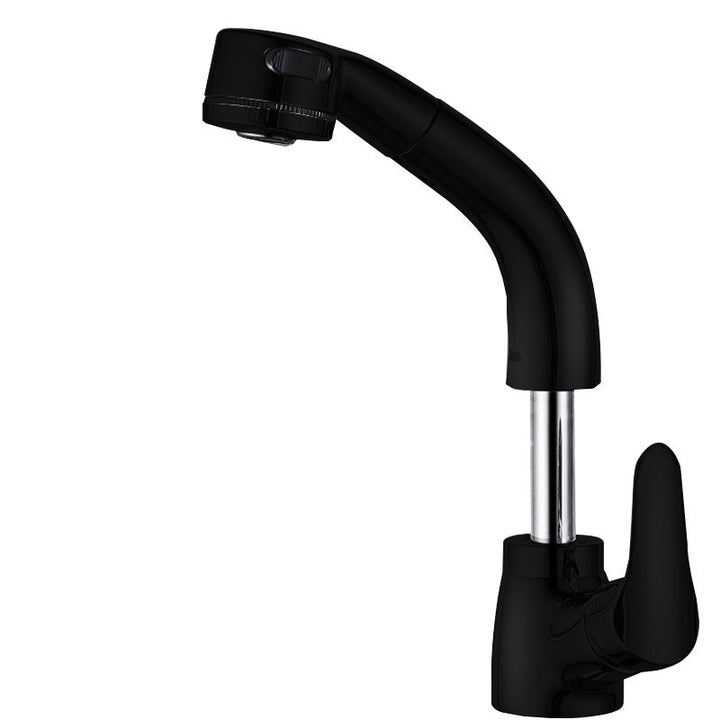Lisslune | Vessel Sink Bathroom Faucet with Swivel Spout Single Handle Faucet with Pull-Out Spray