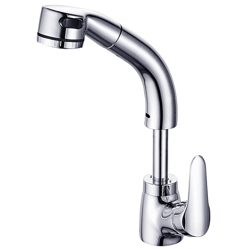 Lisslune | Vessel Sink Bathroom Faucet with Swivel Spout Single Handle Faucet with Pull-Out Spray