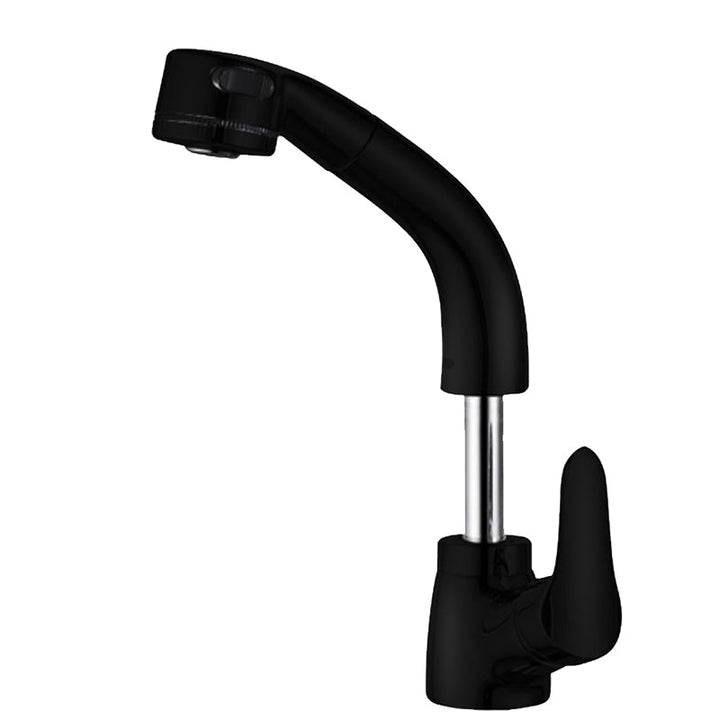 Lisslune | Vessel Sink Bathroom Faucet with Swivel Spout Single Handle Faucet with Pull-Out Spray